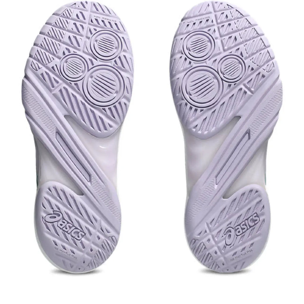 Asics Powerbreak FF - White/Foggy Teal - Dames Hockeyschoen