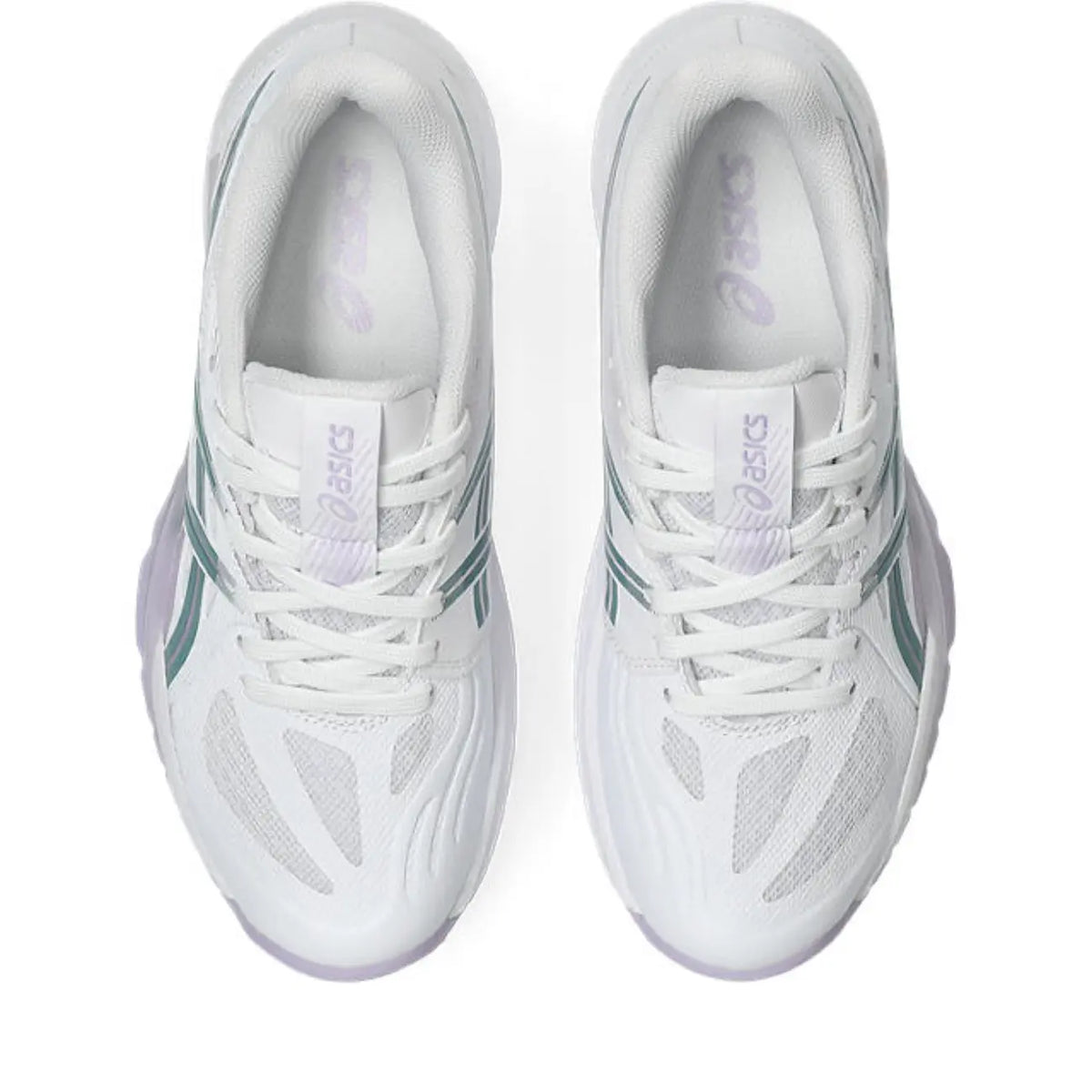 Asics Powerbreak FF - White/Foggy Teal - Dames Hockeyschoen