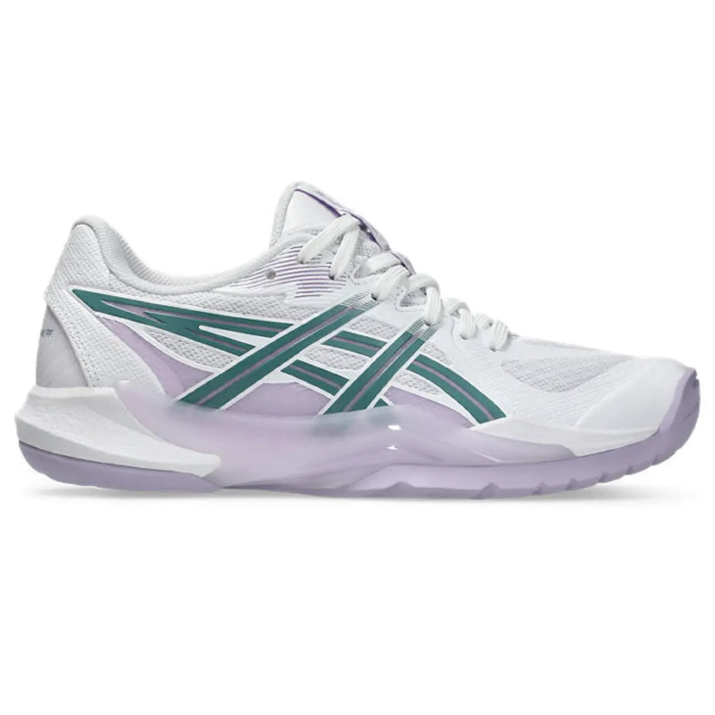 Asics Powerbreak FF - White/Foggy Teal - Dames Hockeyschoen