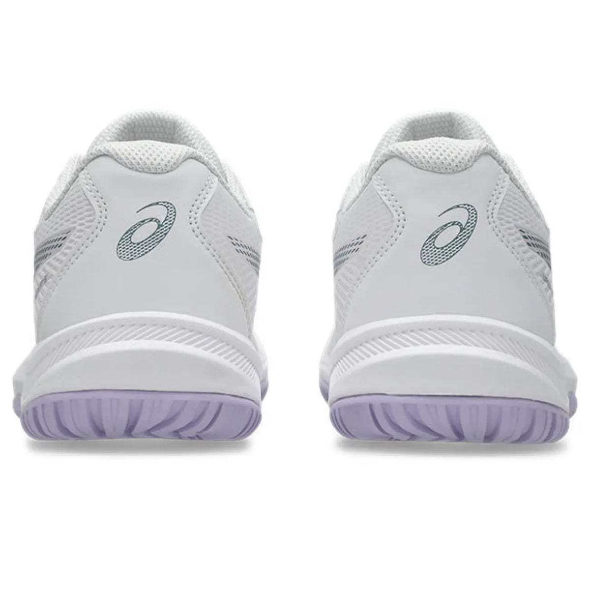 Asics Upcourt 6 - White/Foggy Teal - Dames Hockeyschoen