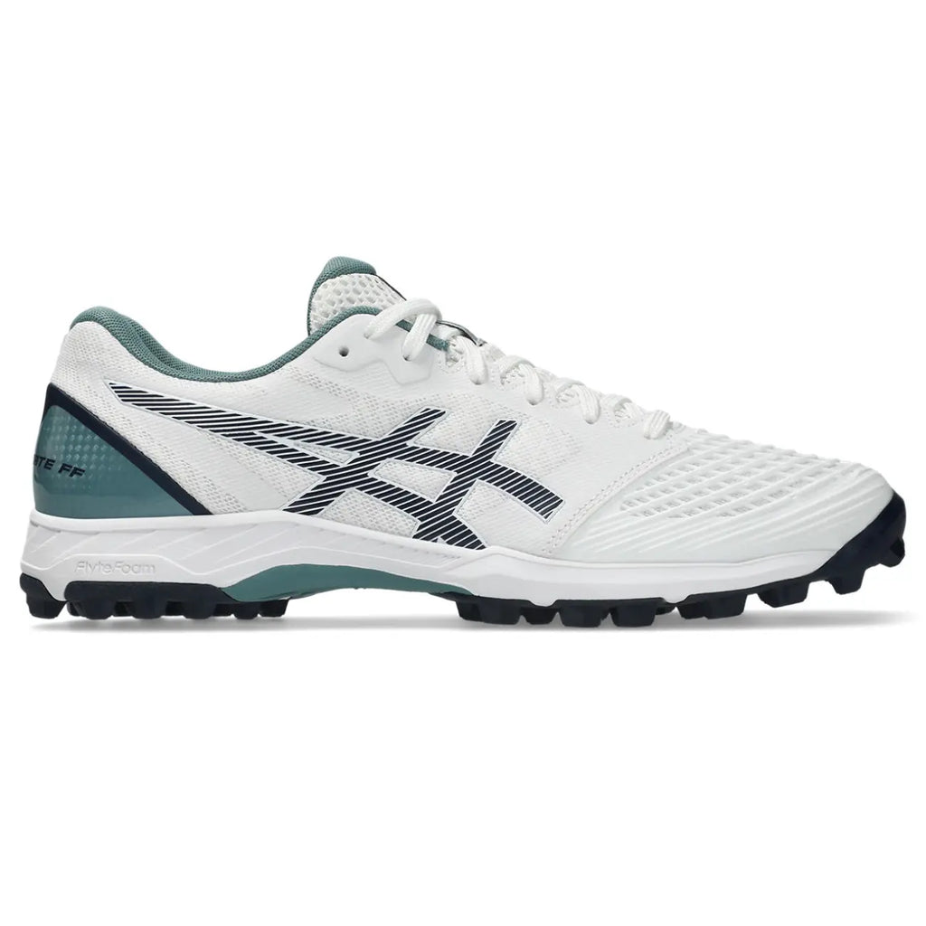 Asics Field Ultimate FF 2 - White/Foggy Teal - Heren Hockeyschoenen