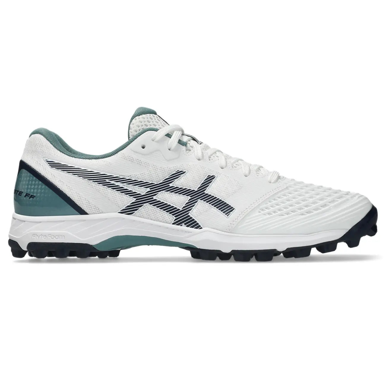 Asics Field Ultimate FF 2 - White/Foggy Teal - Heren Hockeyschoenen