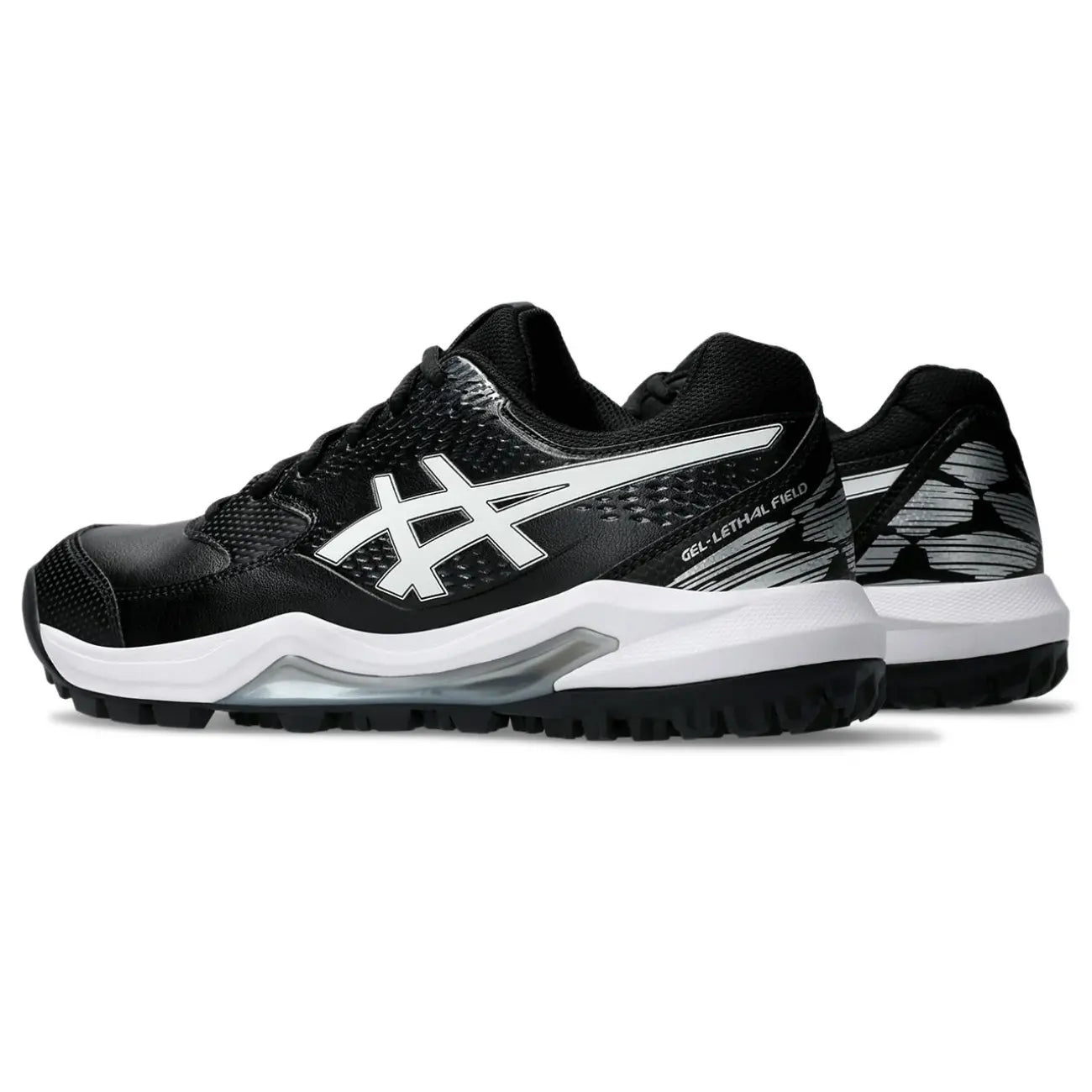 Asics GEL-Lethal Field 2 - Black/White Hockeyschoenen