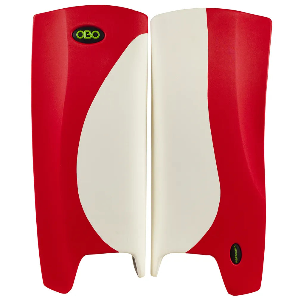 Obo Robo HI REBOUND Legguards White/Red Wing Keeper