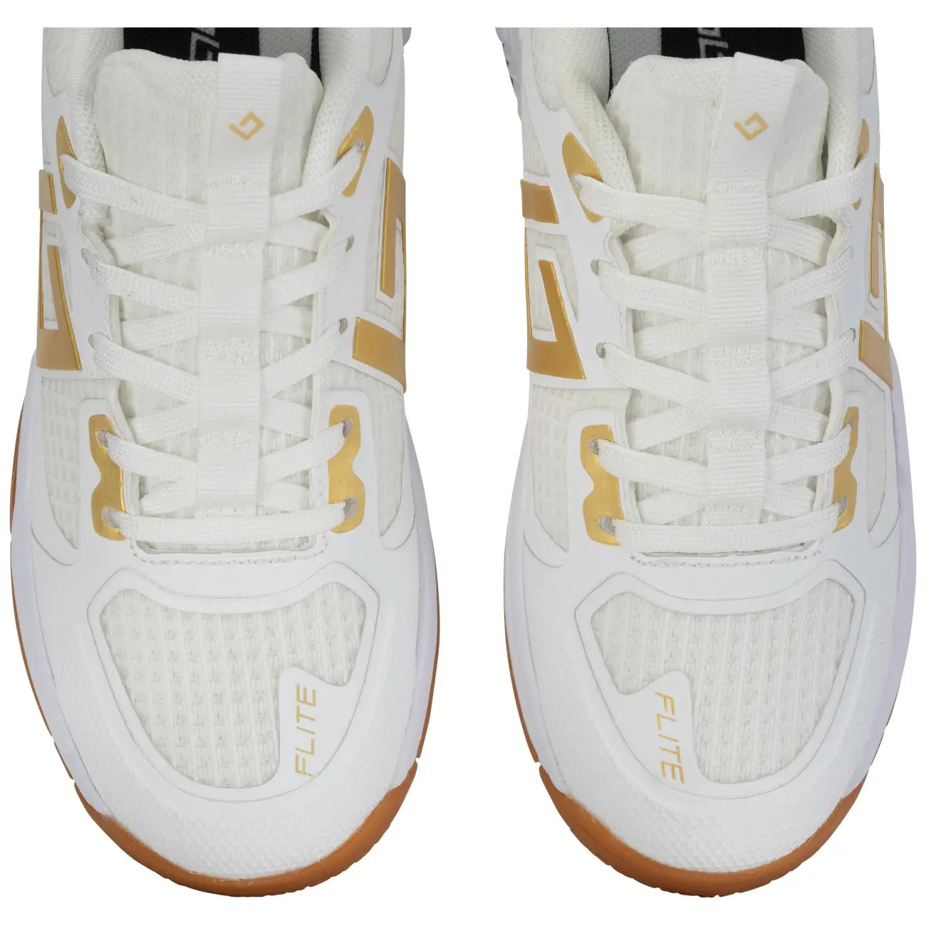 Brabo Shoe Indoor Tribute White/Gold Hockeyschoen