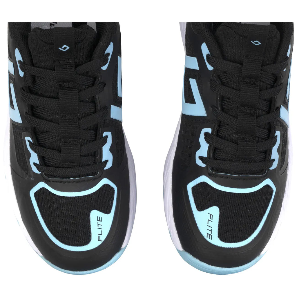 Brabo Shoe Tribute Black/L. Blue + Slide Hockeyschoen