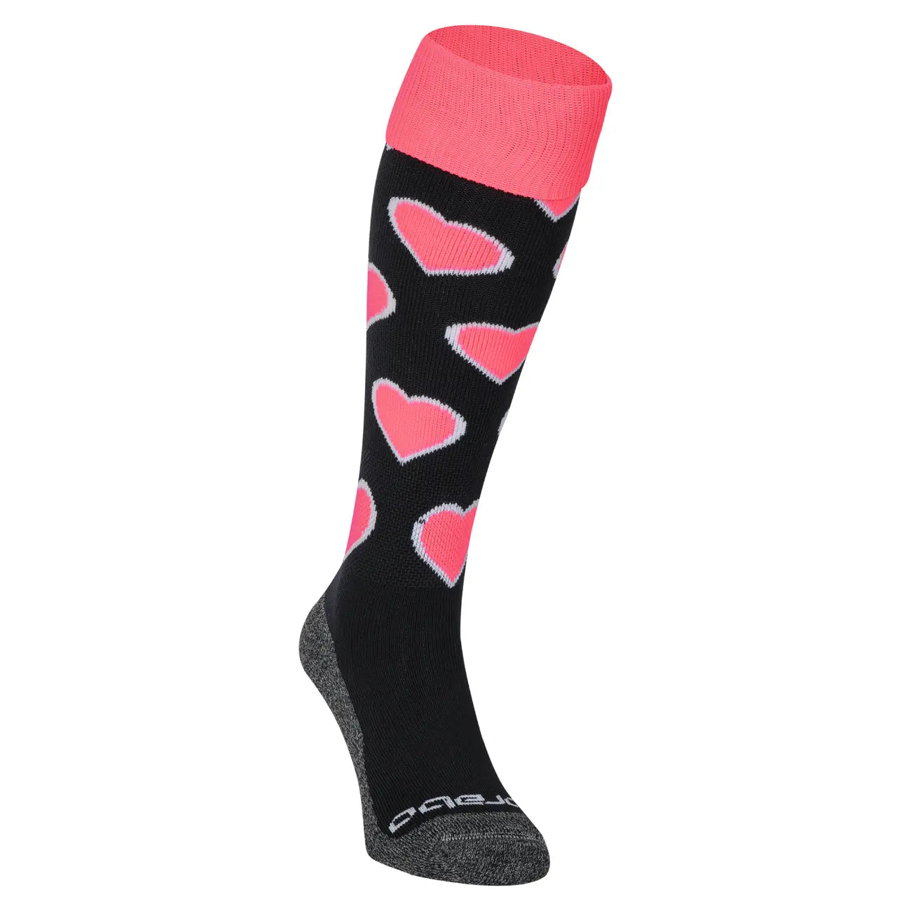Brabo Socks Hearts Black/Pink - productfoto 1