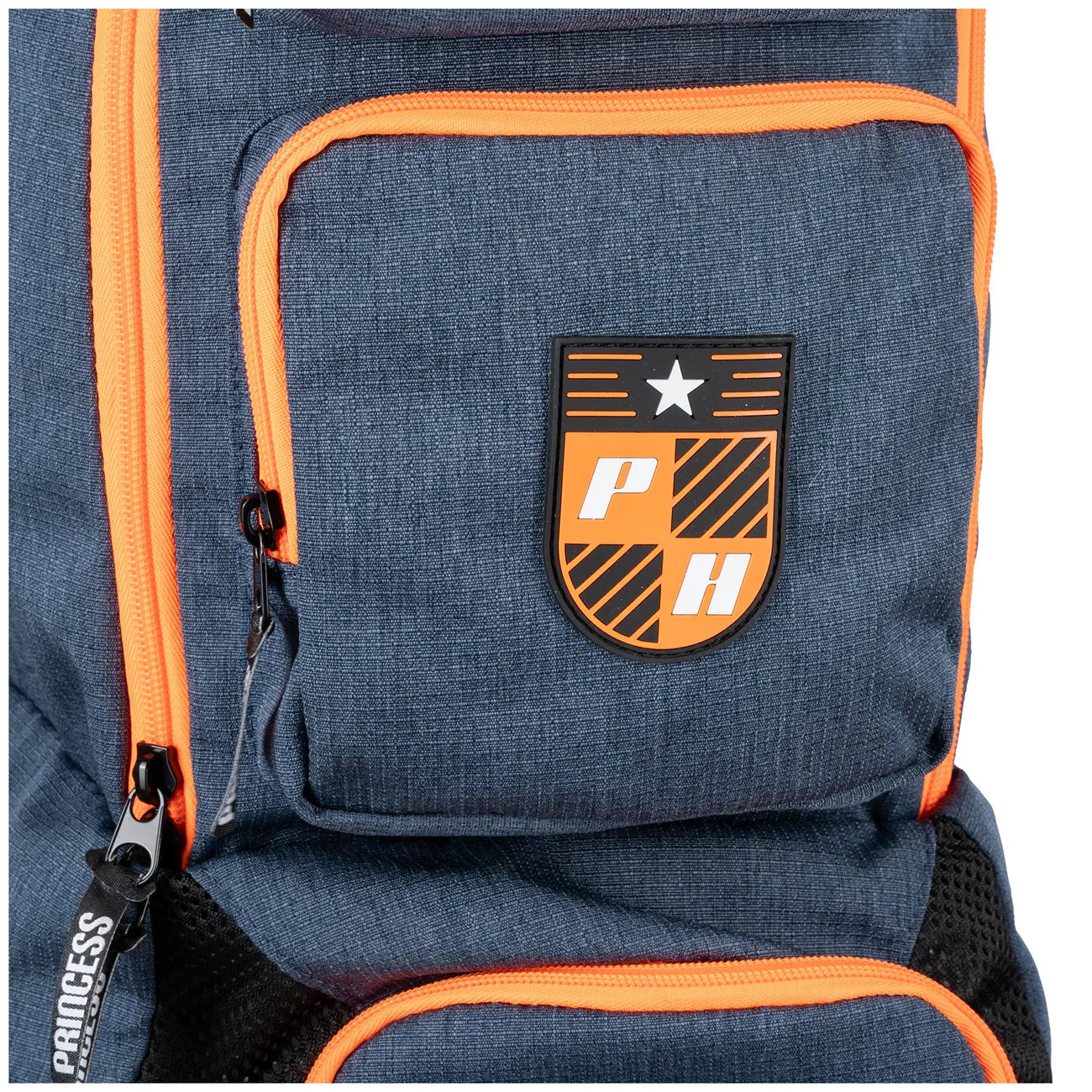 Princess Stickbag Competition Navy Orange Tassen