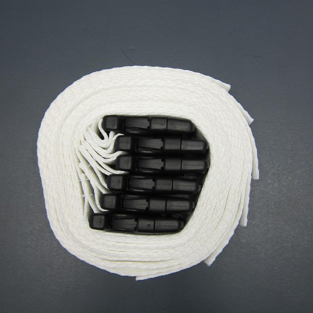 TK Legguards Straps Set 6 PCS - White Keeper