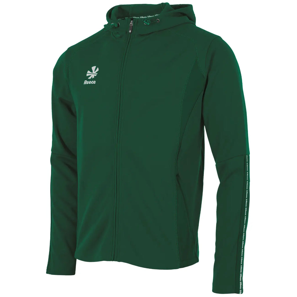 Reece Shift Hooded Full Zip Top - Bottle Green Kleding