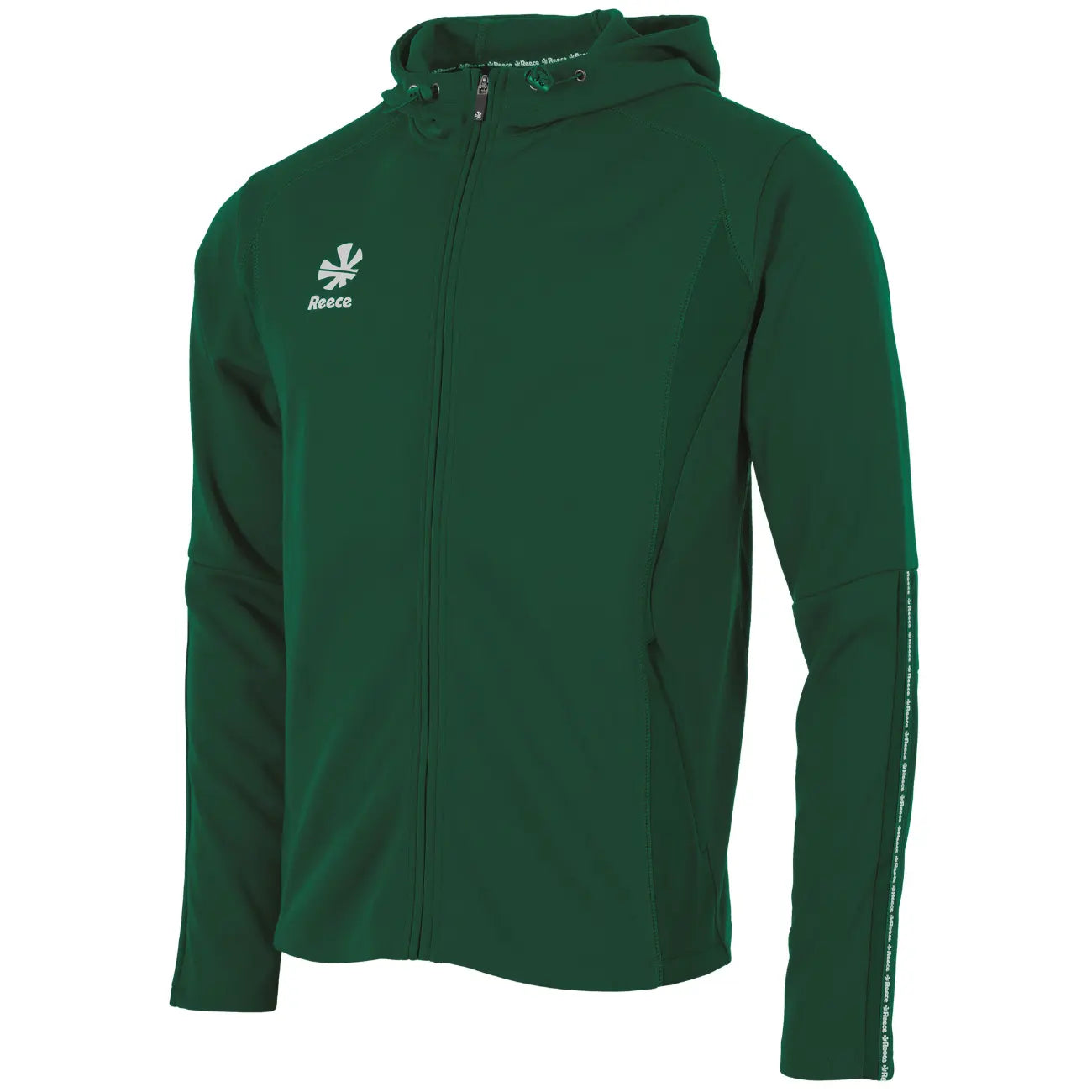 Reece Shift Hooded Full Zip Top - Bottle Green Kleding