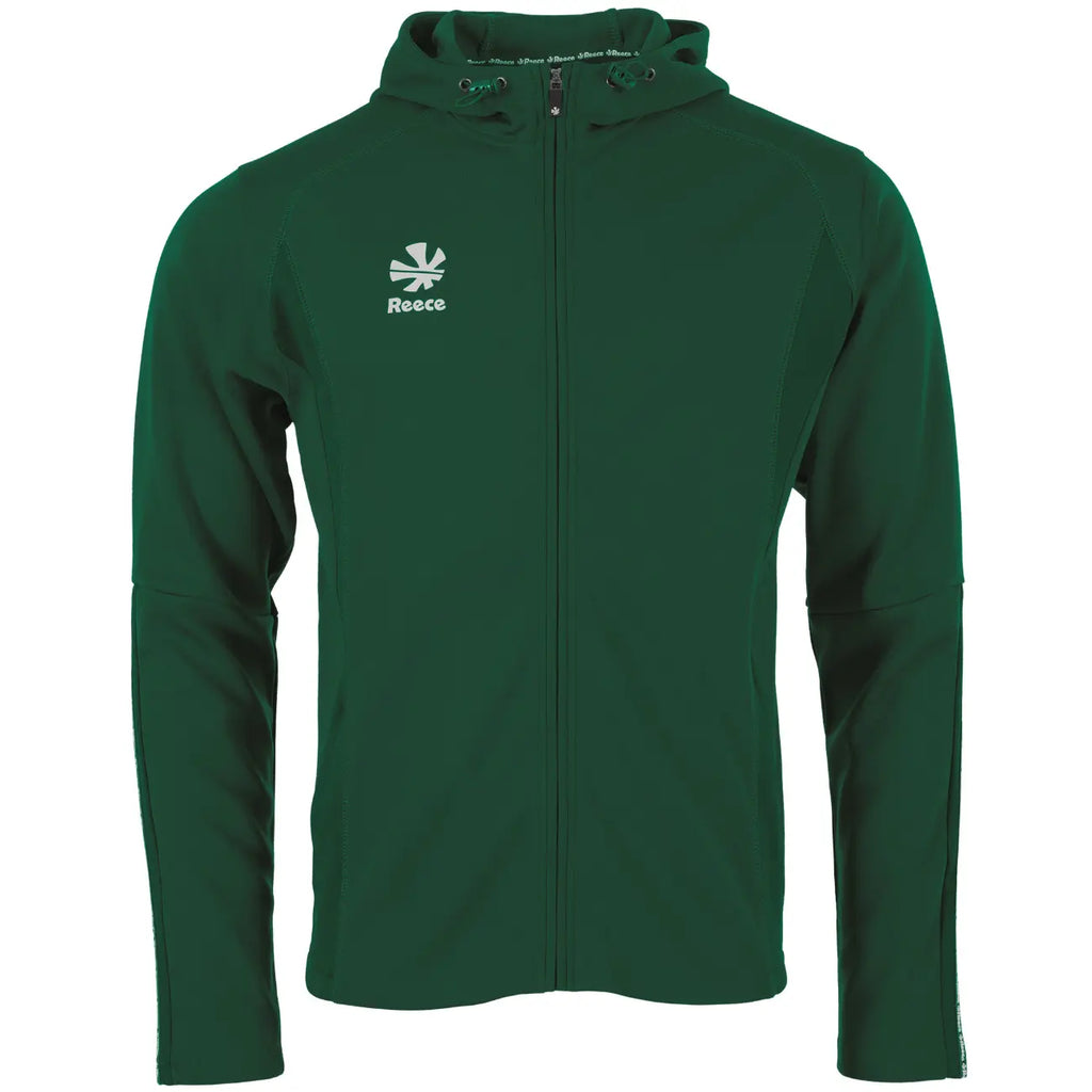 Reece Shift Hooded Full Zip Top - Bottle Green Kleding