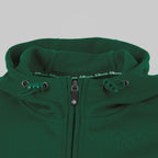 Reece Shift Hooded Full Zip Top - Bottle Green Kleding