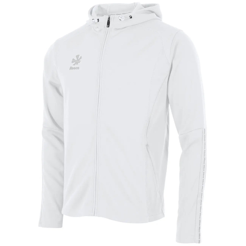 Reece Shift Hooded Full Zip Top - White Kleding