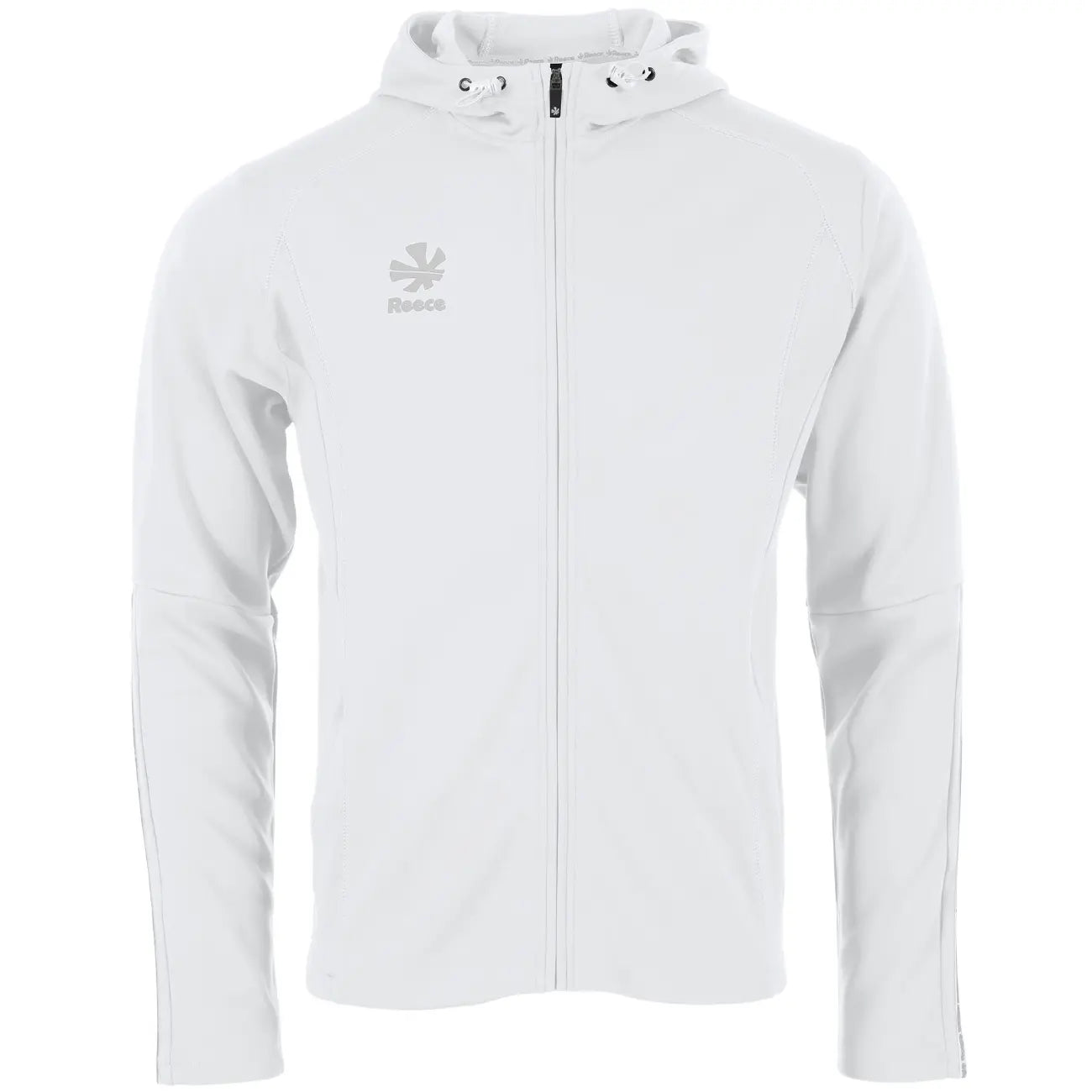 Reece Shift Hooded Full Zip Top - White Kleding