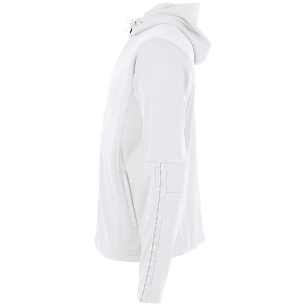 Reece Shift Hooded Full Zip Top - White Kleding