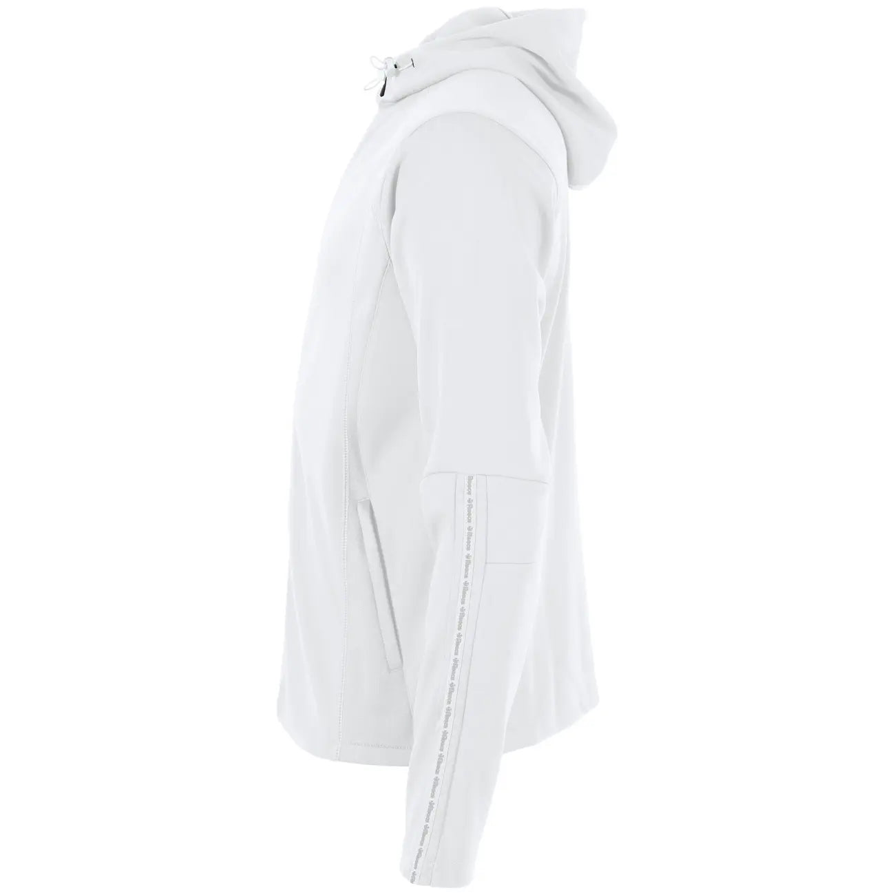 Reece Shift Hooded Full Zip Top - White Kleding