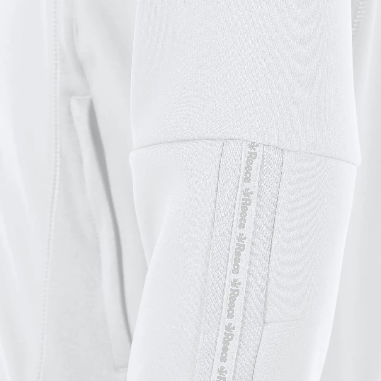Reece Shift Hooded Full Zip Top - White Kleding