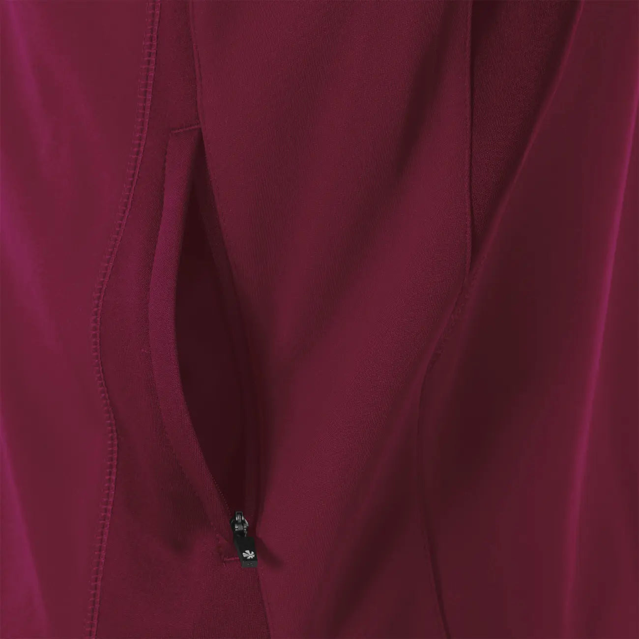 Reece Shift Hooded Full Zip Top - Burgundy Kleding