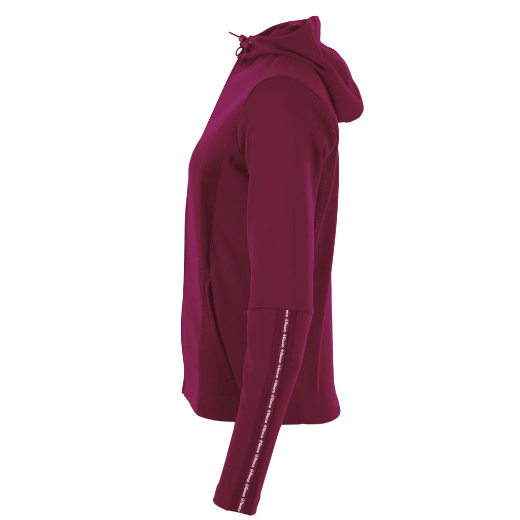 Reece Shift Hooded Full Zip Top Ladies - Burgundy Kleding
