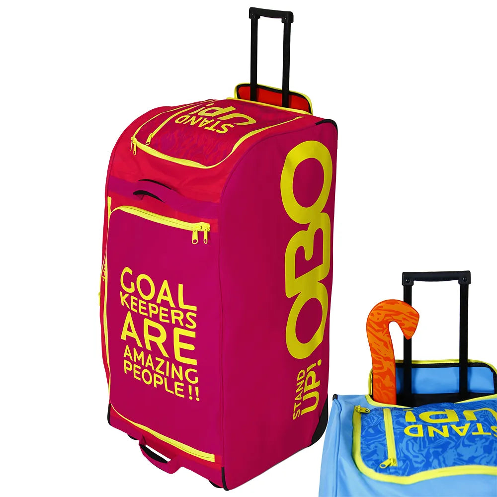 Obo Wheelie bag 'Stand-Up' red Tassen