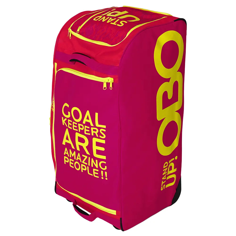 Obo Wheelie bag 'Stand-Up' red Tassen