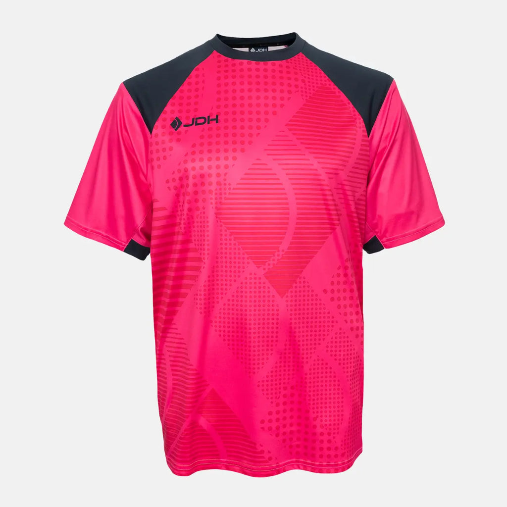 JDH Carbon junior goalie ss shirt - Fuchsia