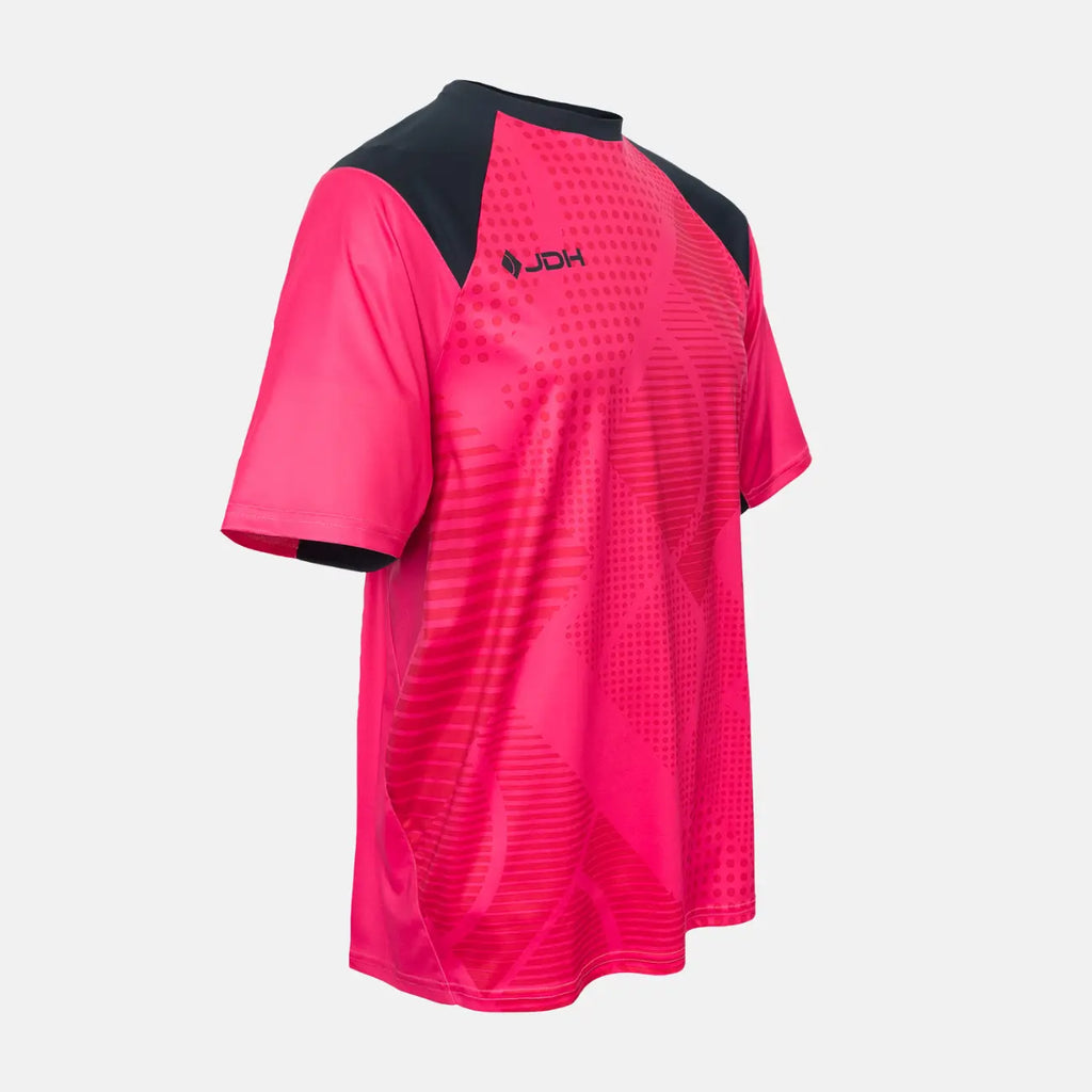 JDH Carbon junior goalie ss shirt - Fuchsia
