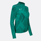 JDH Carbon women pro half-zip - Light Green