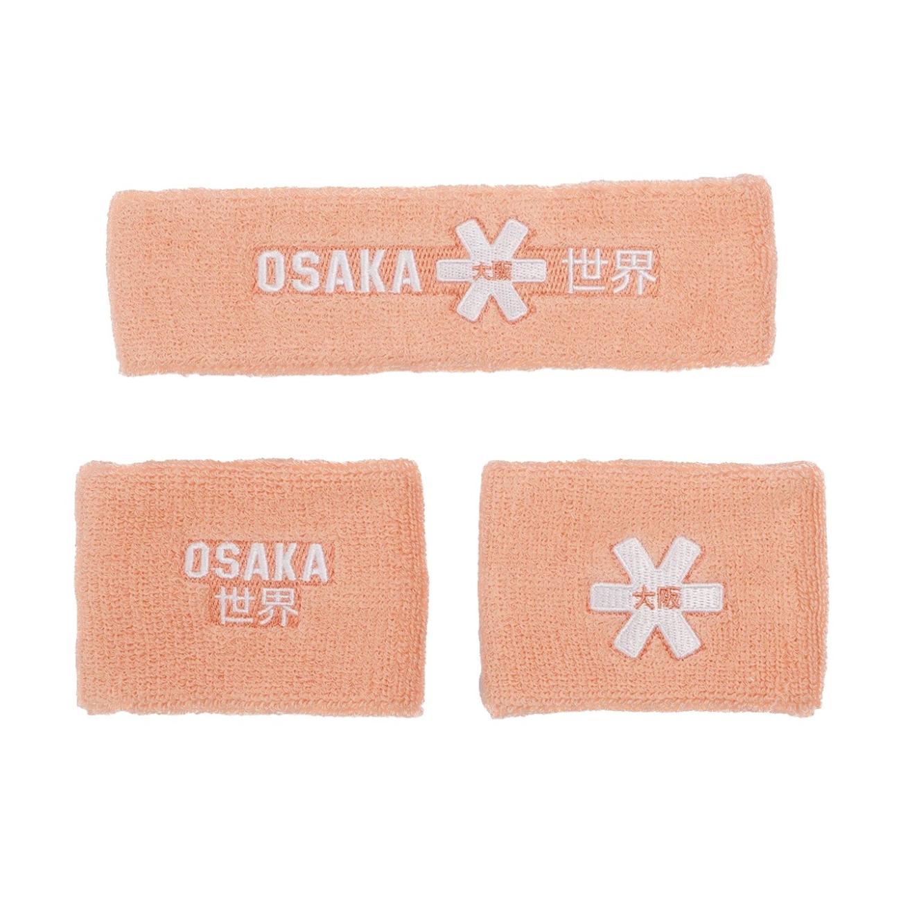 Osaka Sweatband Set - Peach Pink Accessoires