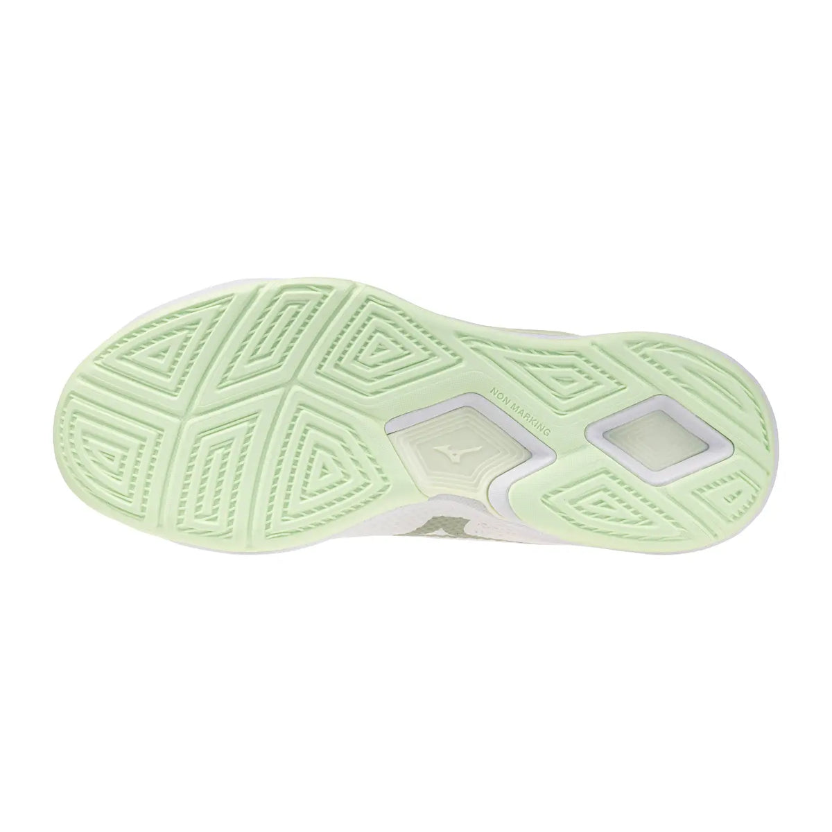 Mizuno Wave Stealth Pro Dames - White/Aqua Gray