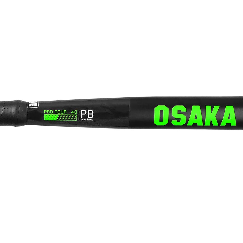 Osaka Pro Tour 40-Pro Bow-2.0 Ltd White - Iconic Black Hockeystick
