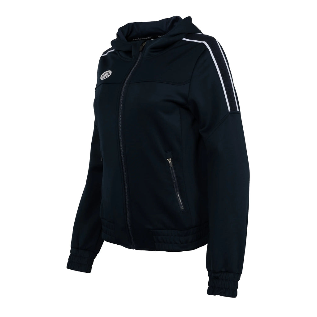 Indian Maharadja Jaipur women performance hooded jacket - Navy Kleding