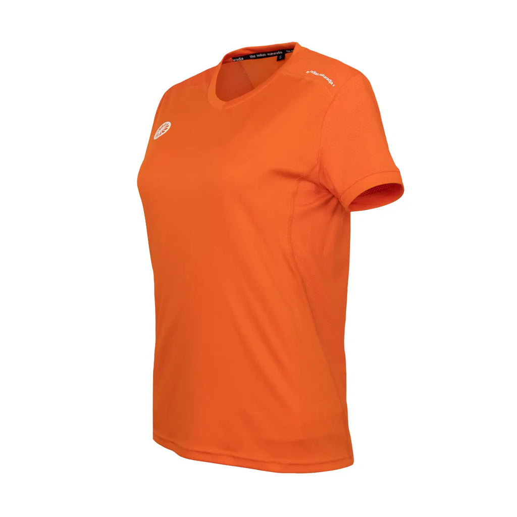 Indian Maharadja Jaipur women performance tee - Orange Kleding