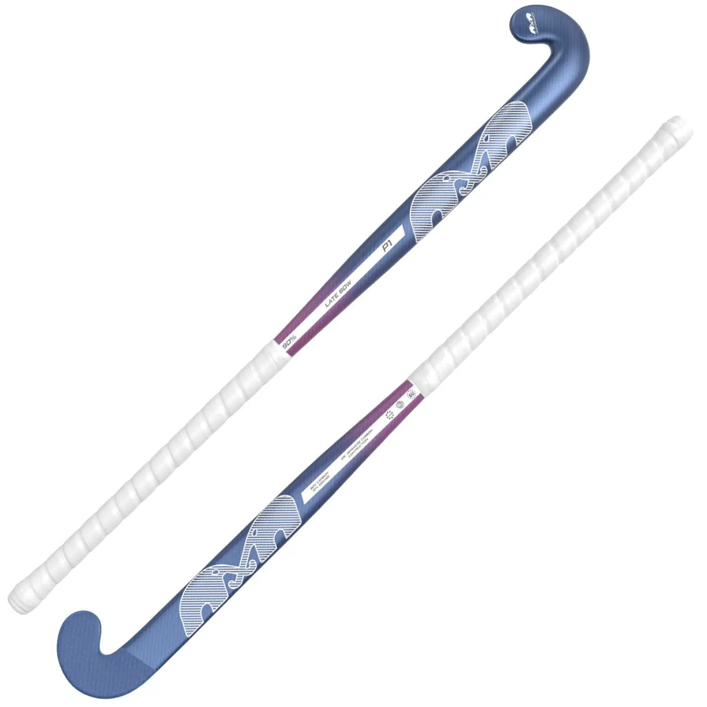 TK P1 Late Bow - Blue-Magenta-White Hockeystick