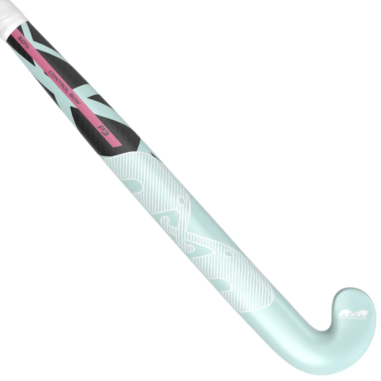 TK P3 Control Bow - Light Aqua-White-Magenta Hockeystick