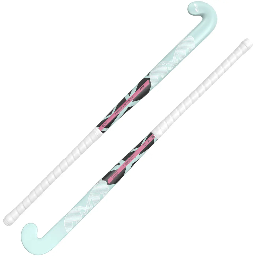 TK P3 Extreme Late Bow - Junior - Light Aqua-White-Magenta Hockeystick