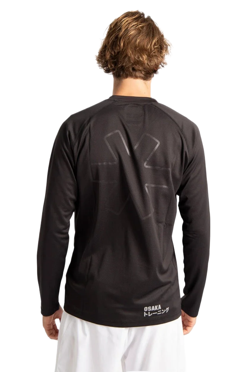 Osaka Men Training Tee Ls S Rec - Black Kleding